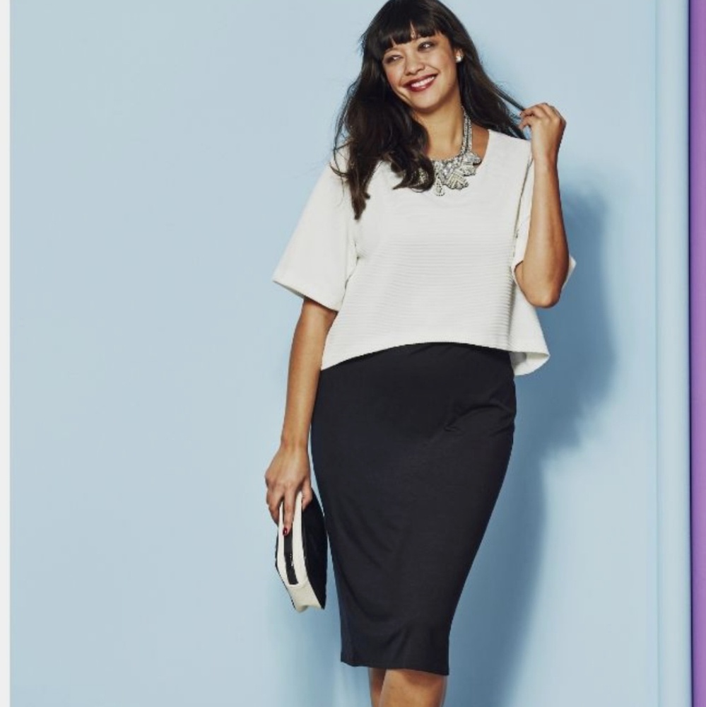 CHIC SIMPLY BE BLACK AND WHITE DRESS